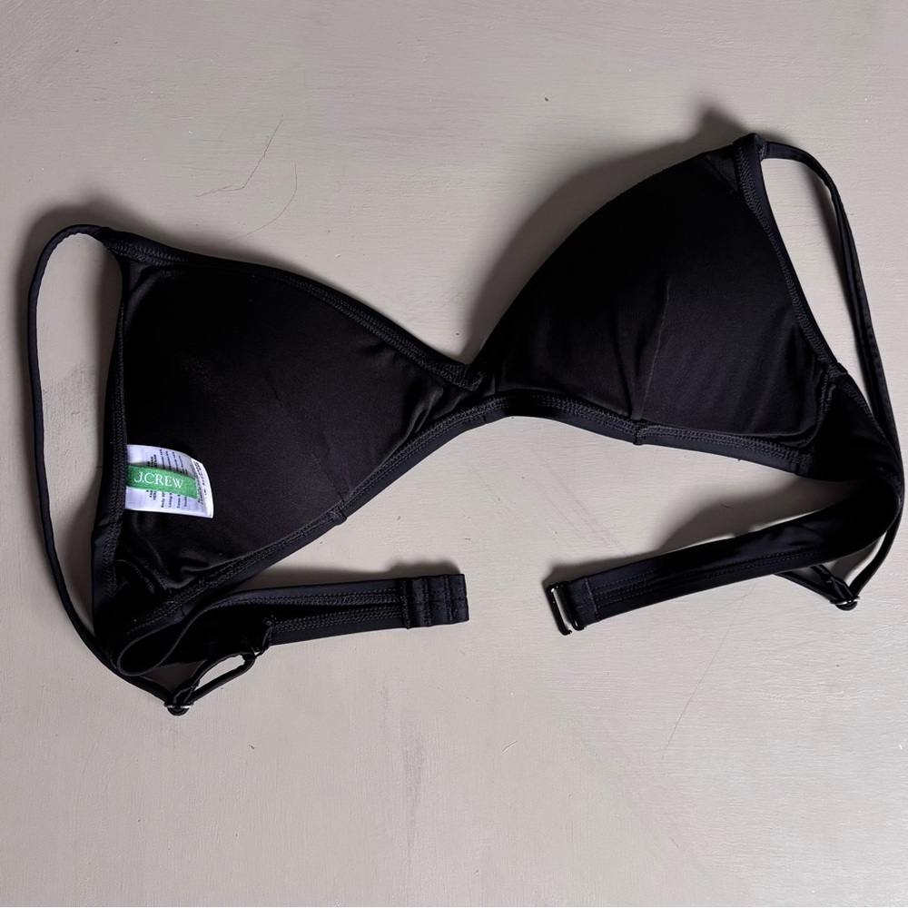 J. Crew No Tie Triangle Cup Sleek French Bikini Top - Picture 6 of 9